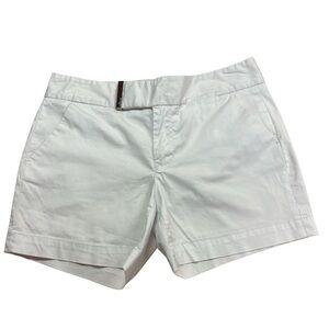 Calvin Klein White Chino Style Cotton Shorts Size 2